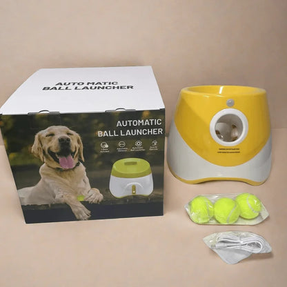 Automatic Dog Ball Launcher Toy USB Rechargeable Chase Toy For Dogs