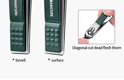 Stainless Steel Nail Clippers Set 6 Piece Portable Manicure Tools For Men Women High End Household