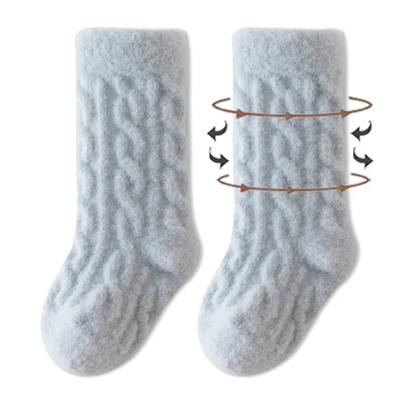 Warm Winter Baby Socks Ages 1 To 3 Years Unisex Acrylic Casual