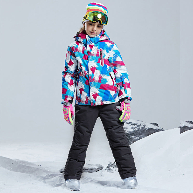 Kids Taslon Ski Shell Jacket For Snowboard And Skiing