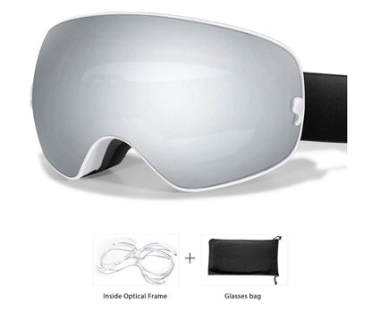 Kids Ski Goggles for Children UV Protection Anti Fog Adjustable Strap