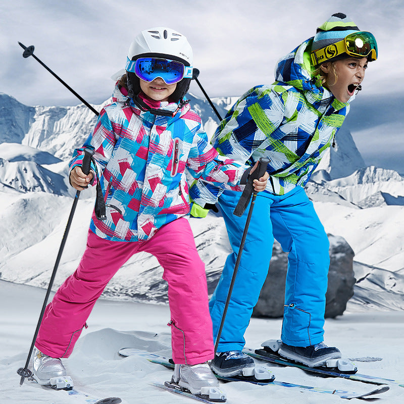 Kids Taslon Ski Shell Jacket For Snowboard And Skiing