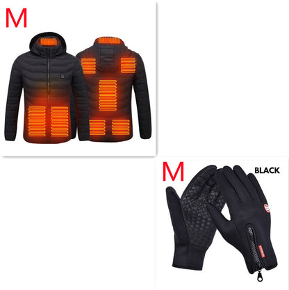 Men’s USB Heated Jacket – Electric Thermal Coat with 3 Heat Levels, Lightweight Windproof Winter Wea