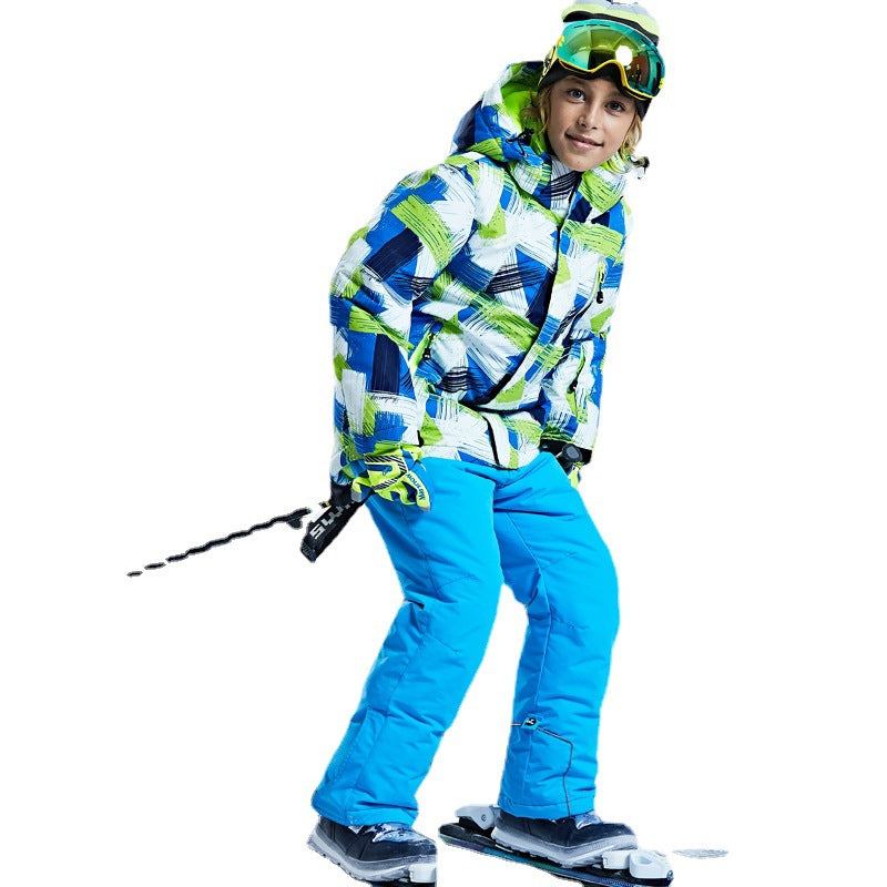 Kids Taslon Ski Shell Jacket For Snowboard And Skiing