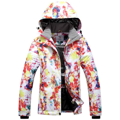Women's Ski Jacket Waterproof Breathable Warm Cotton Filler Snow Gear