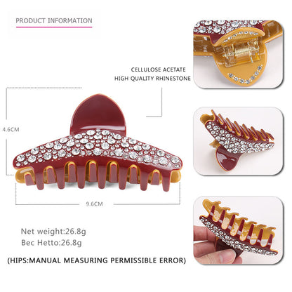 European American Luxury Diamond Hair Headdress Full Diamond