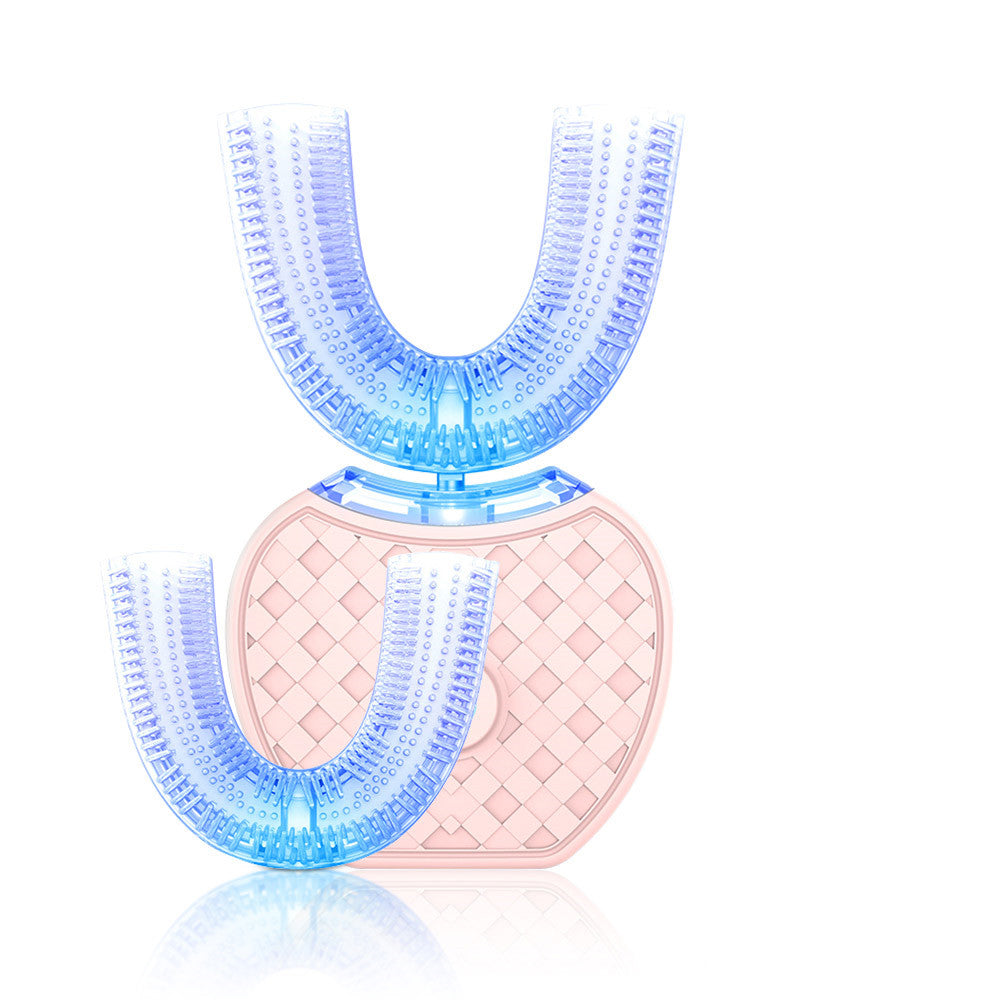 360 Degrees Automatic Electric Toothbrush Whitening Blue Light USB Charging