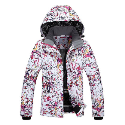 Women's Ski Jacket Waterproof Breathable Warm Cotton Filler Snow Gear