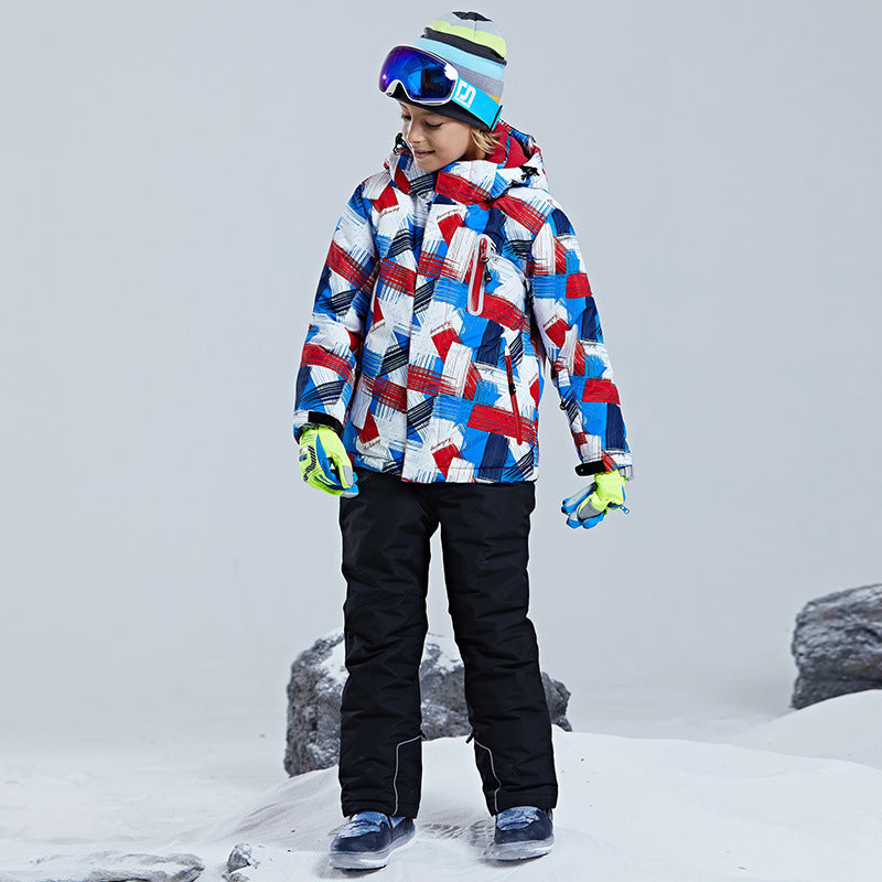 Kids Taslon Ski Shell Jacket For Snowboard And Skiing