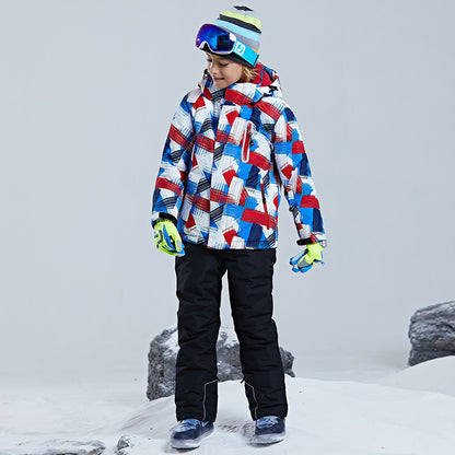 Kids Taslon Ski Shell Jacket For Snowboard And Skiing