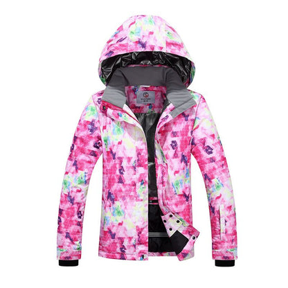 Women's Ski Jacket Waterproof Breathable Warm Cotton Filler Snow Gear