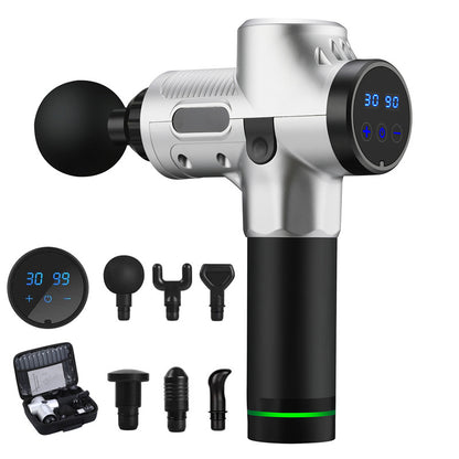 Fascia Gun Percussion Massager With LCD Touch Screen And Brushless Motor