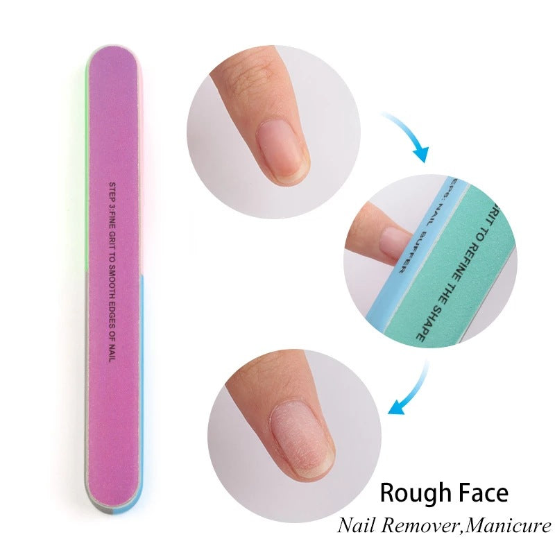 7 Sides Nail Cuticle Polish Strip Tool For Easy Manicure And Pedicure Clean Cut