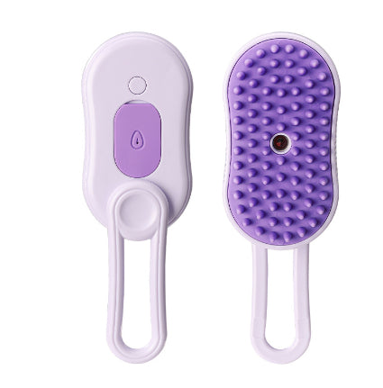 3-In-1 Electric Steam Pet Brush for Cats &amp; Dogs – Grooming, Detangling &amp; Hair Removal