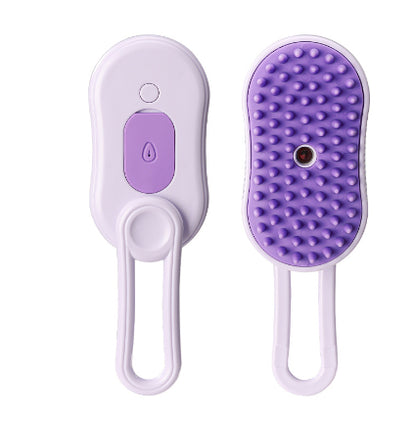 3-In-1 Electric Steam Pet Brush for Cats &amp; Dogs – Grooming, Detangling &amp; Hair Removal