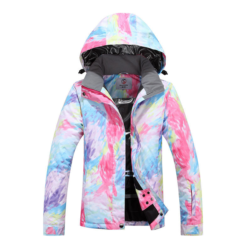 Women's Ski Jacket Waterproof Breathable Warm Cotton Filler Snow Gear