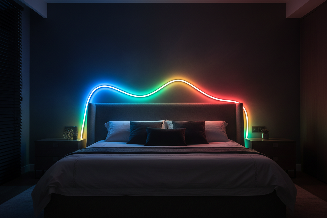 AmbientAuraJalle 360° RGBIC Neon LED Strip – App Control, Music Sync, Waterproof, 5m