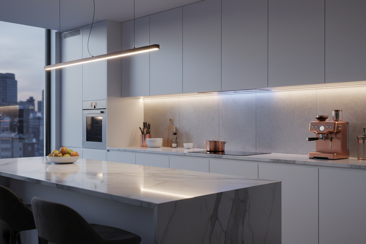 LED Strip Kitchen Cabinets